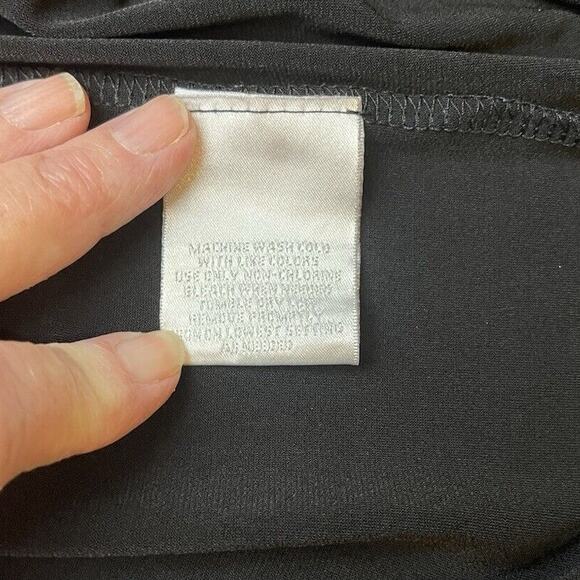 Worthington Blouse Women's 2X Stretch Cowl Neck W/ Modesty Panel Short Sleeve - Picture 7 of 9